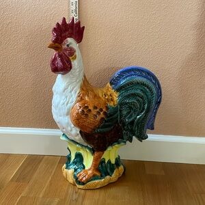 Colorful Ceramic Rooster